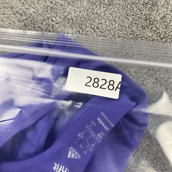 Adidas Techfit Sportsbra Womens Large Purple Activewear Sporty - Picture 10 of 10